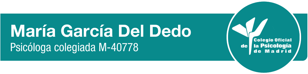 María García del Dedo, psicóloga colegiada M-40778